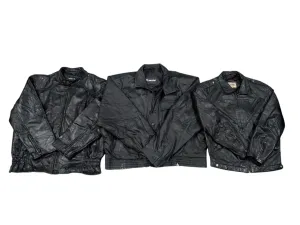 90s leather bomber Jackets - 10 pcs