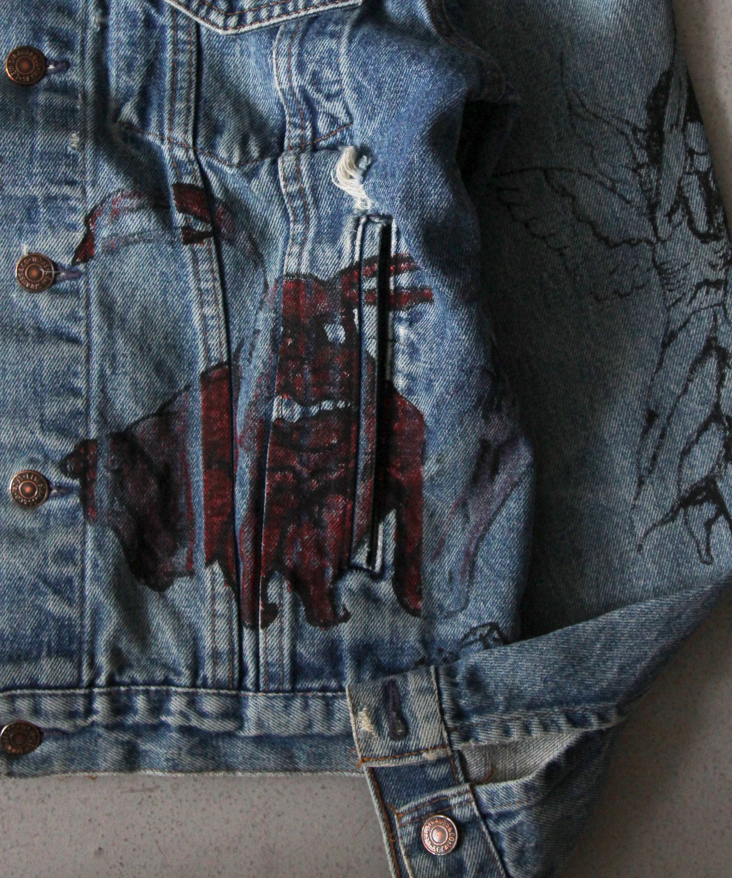 Basketcase BCHS DENIM JACKET S SIZE "C"