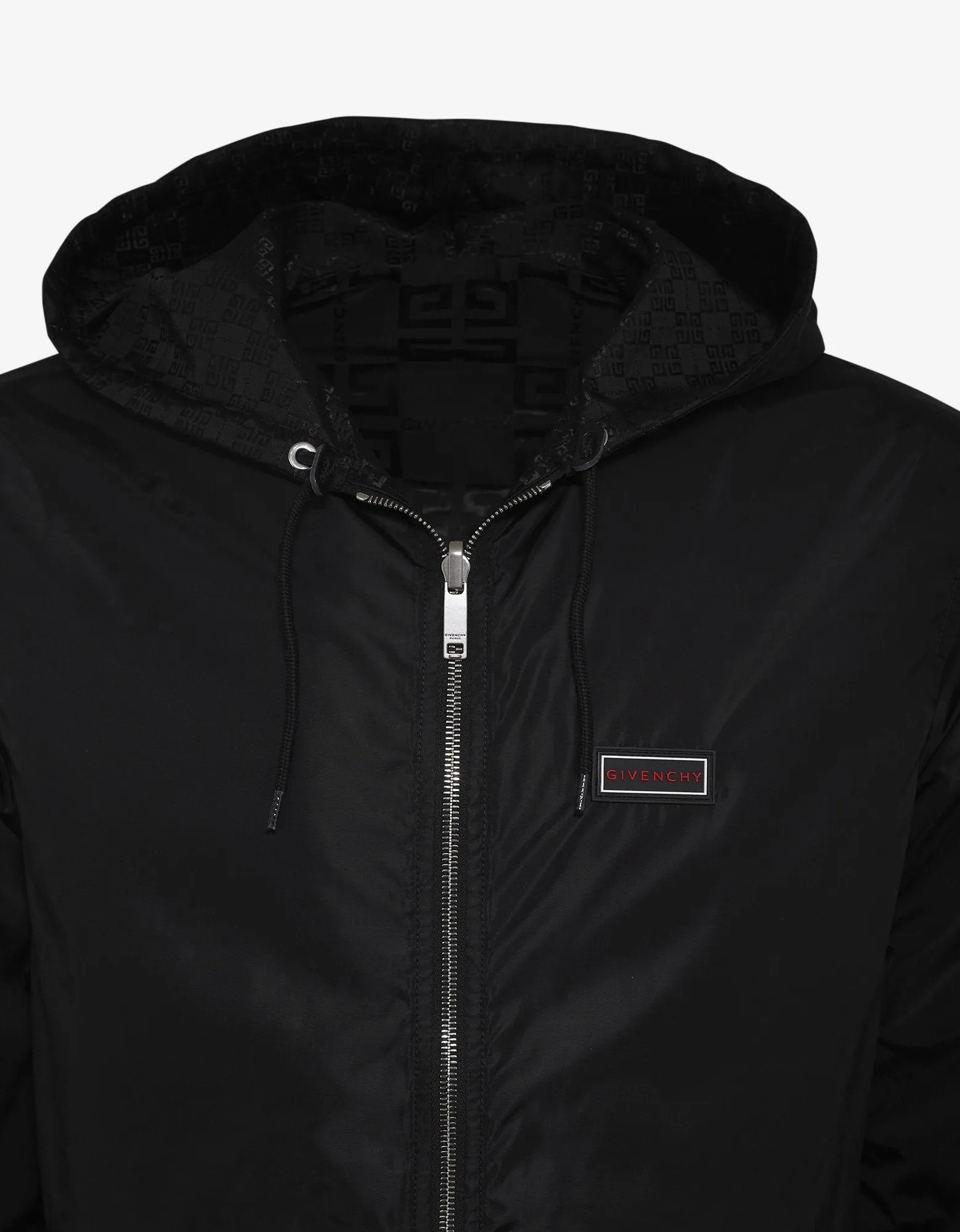 Black 4G Logo Reversible Windbreaker