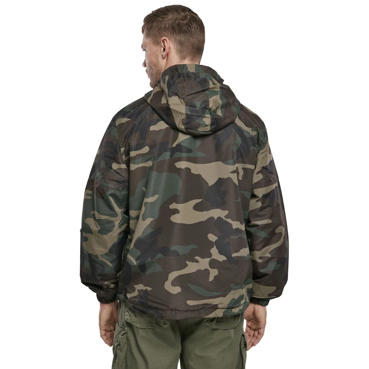 Brandit Summer Windbreaker Jacket Woodland Camo