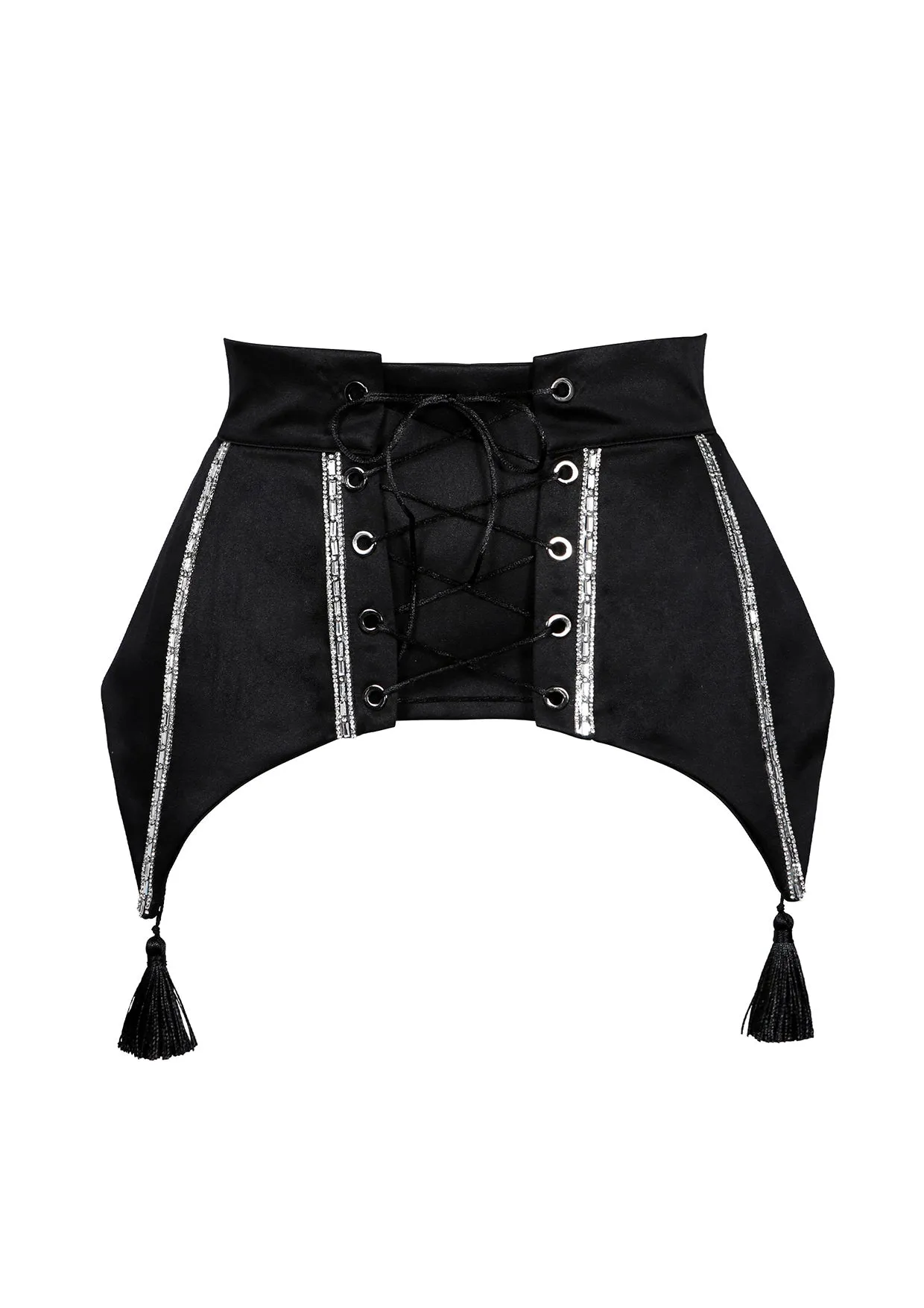 Burlesque Satin Swarovski Corset Top