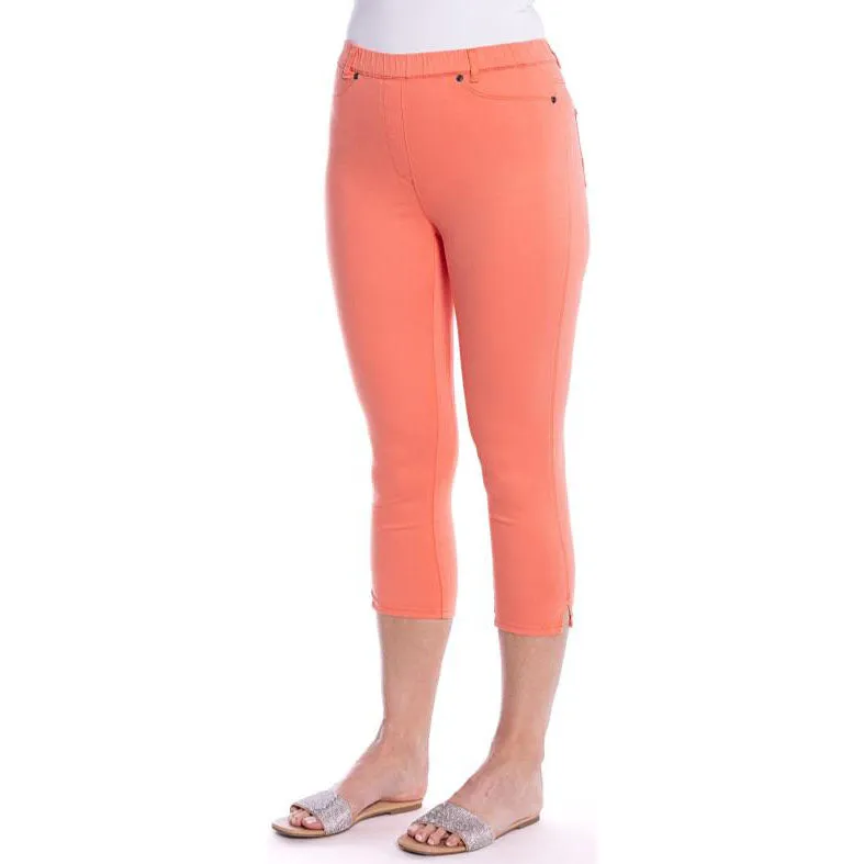 Capri Jeggings by Café Latte - Coral