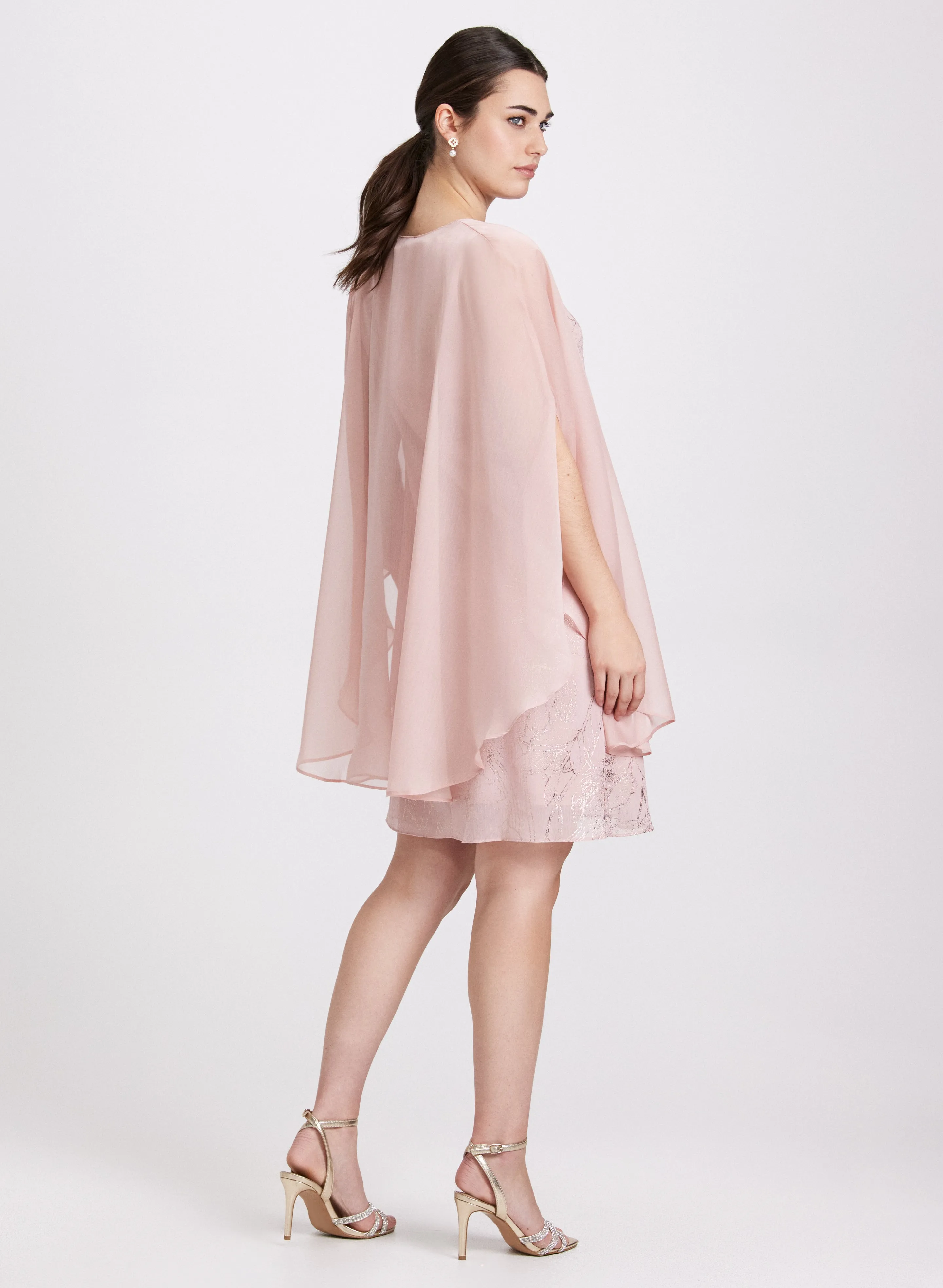 Chiffon Dress & Cape