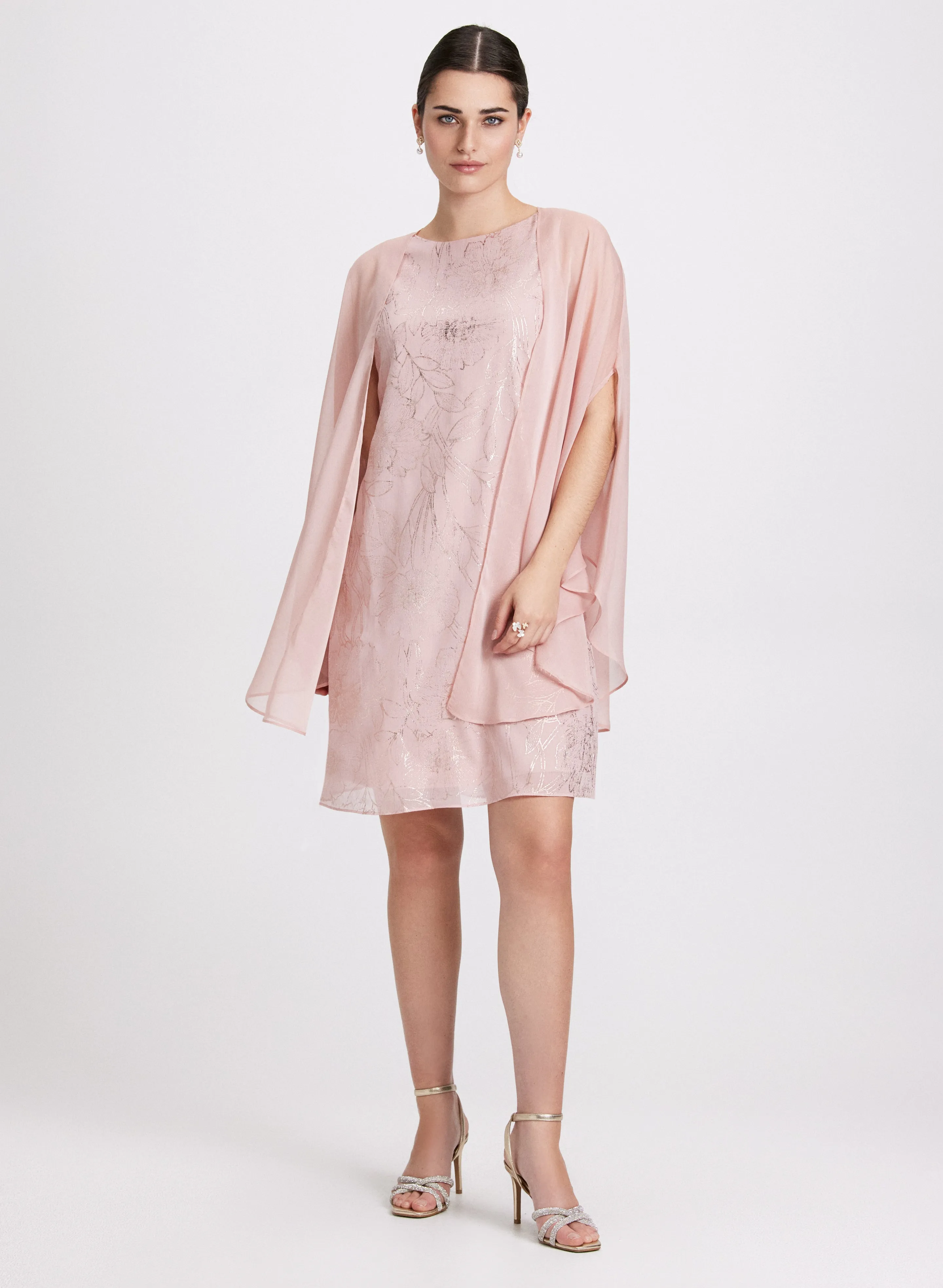 Chiffon Dress & Cape