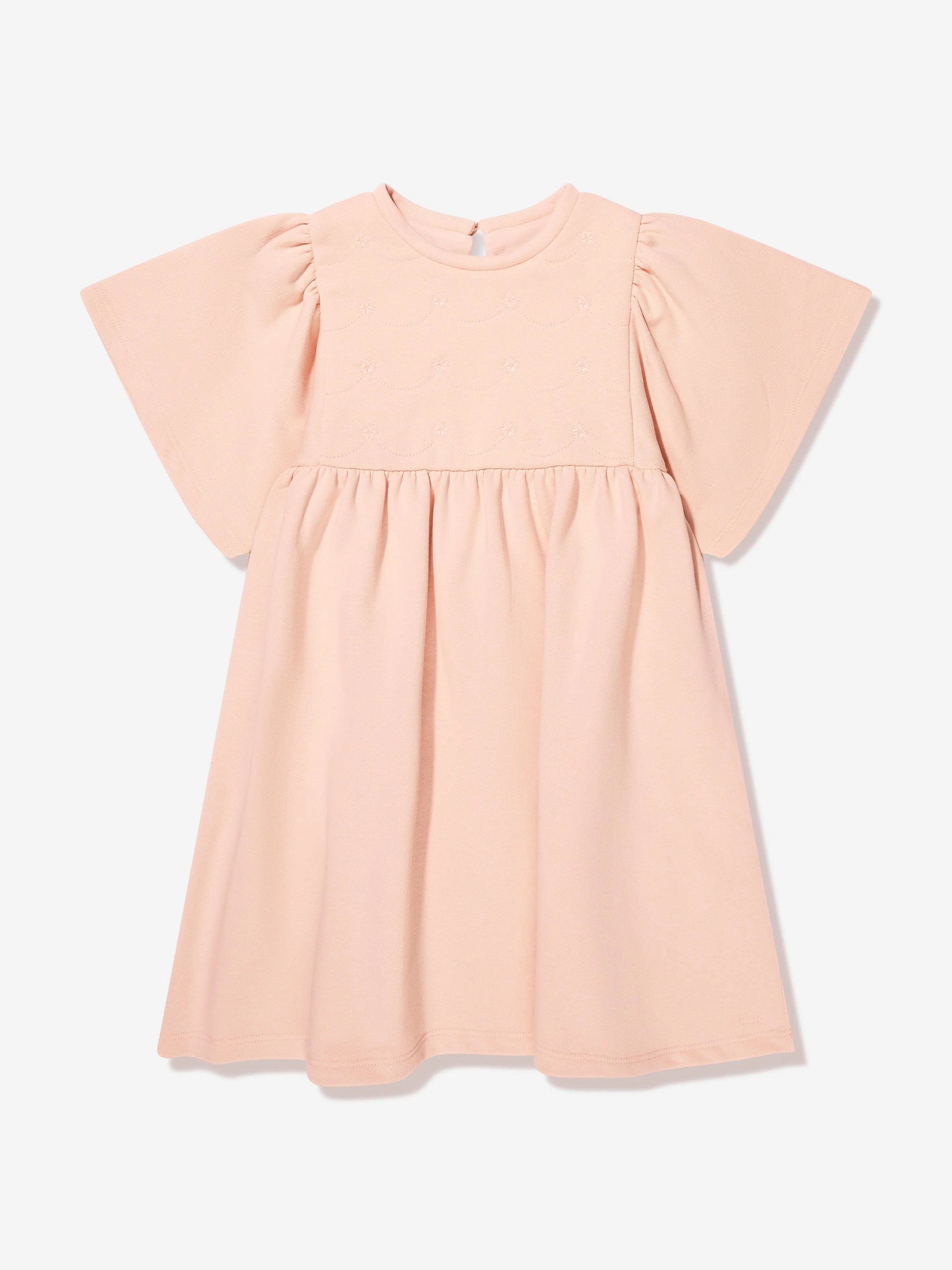 Chloé Girls Flower Dress in Pink