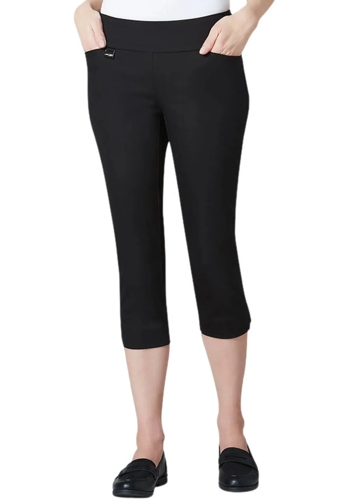 Essentials Slim Capri Pants, Mercury Stretch