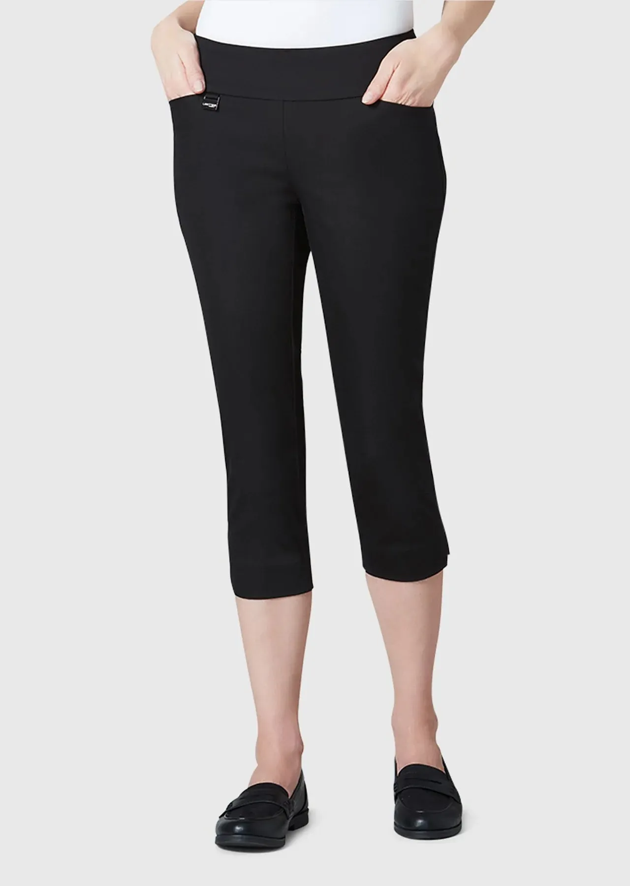 Essentials Slim Capri Pants, Mercury Stretch