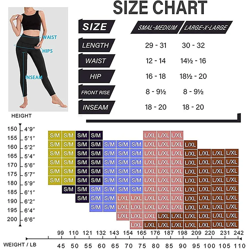 Fullsoft 2 Pack Womens Capri Leggings High Waisted Yoga Cropped Pants