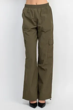 High-rise Cargo Parachute Pants