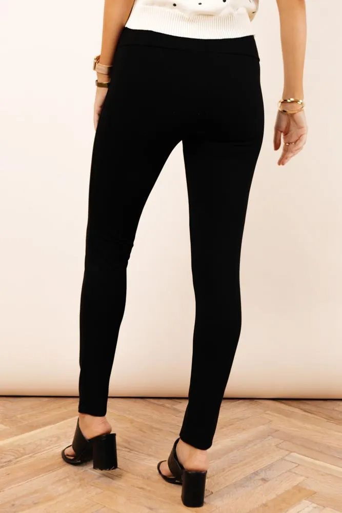 High Rise Ponte Trousers