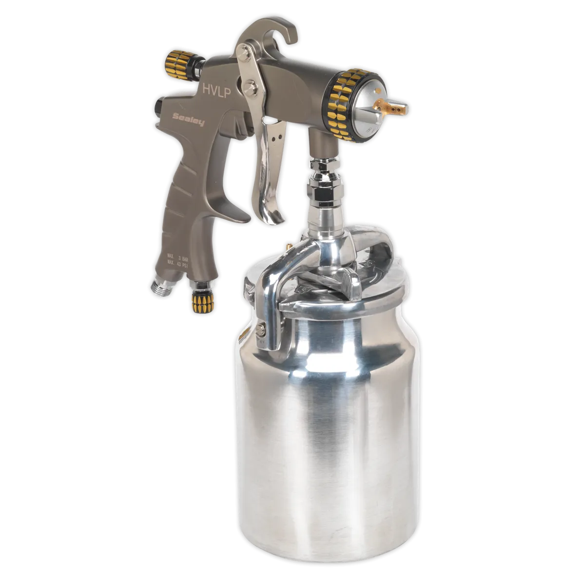 HVLP Suction Feed Spray Gun 1.7mm Set-Up