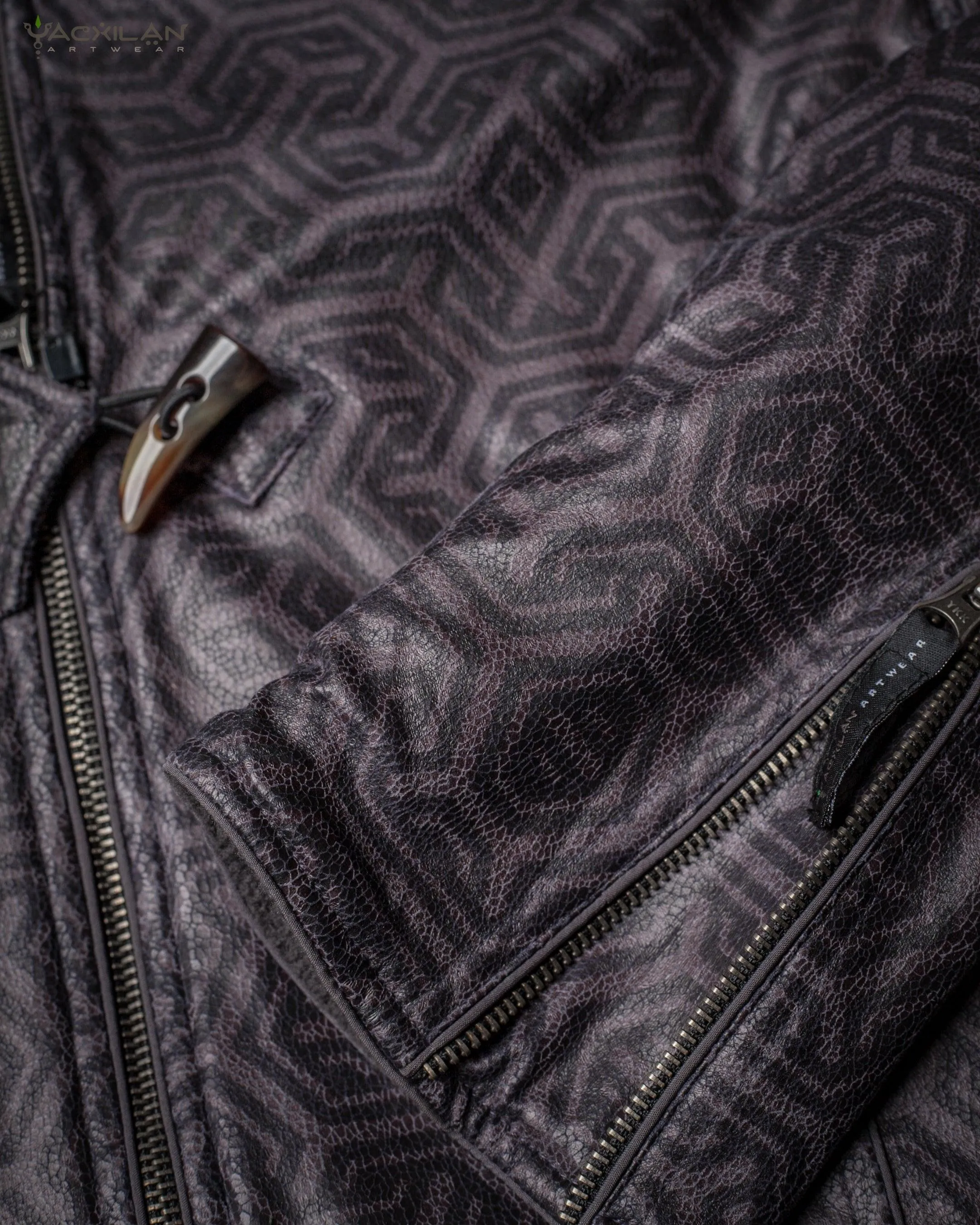 Jacket Men / Fake Leather Snake - Grey TRIPIBO