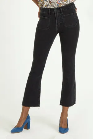 Jeanne Super High Rise Cropped Flare Jeans