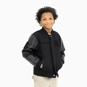 Kid's Circle Wool Varsity Jacket