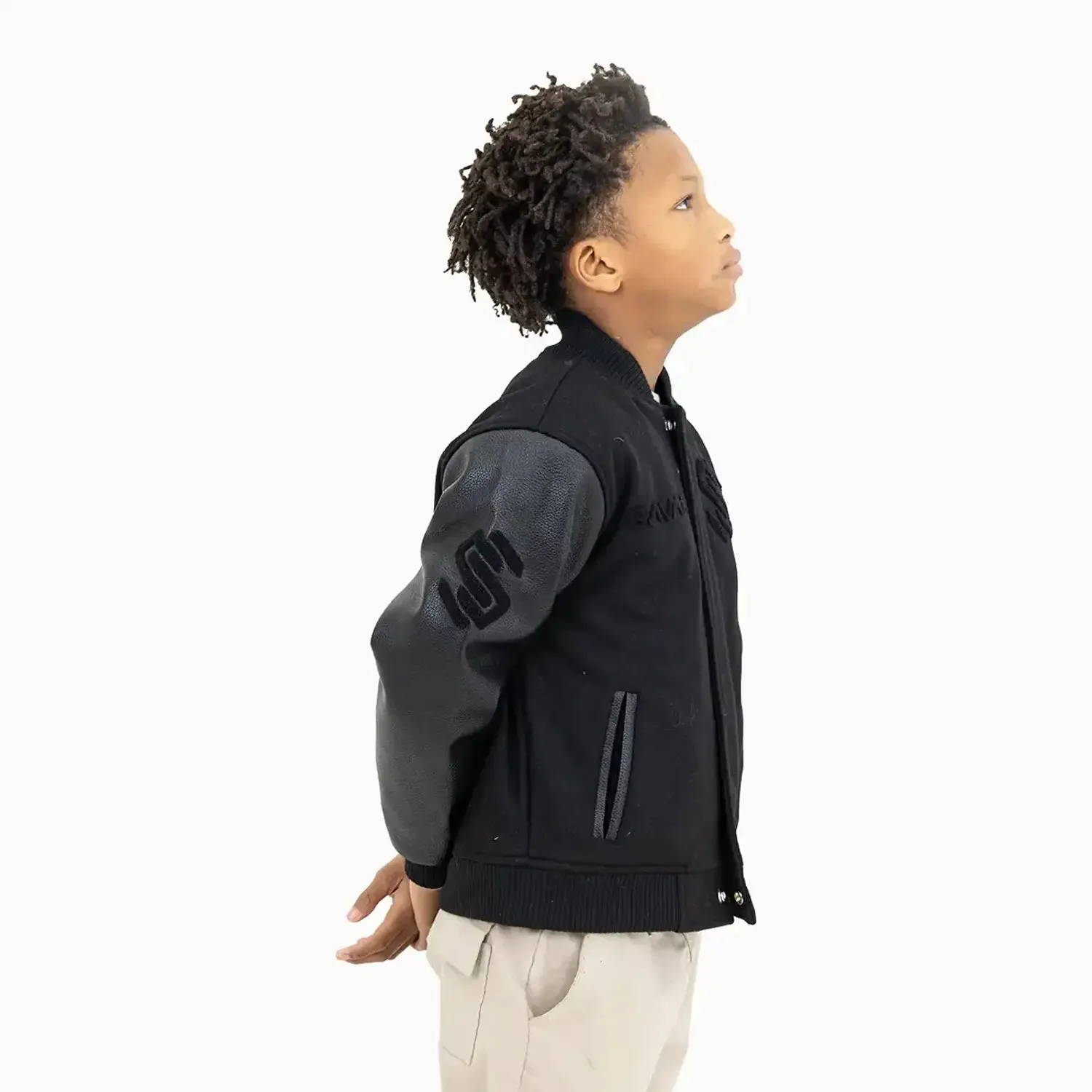 Kid's Circle Wool Varsity Jacket