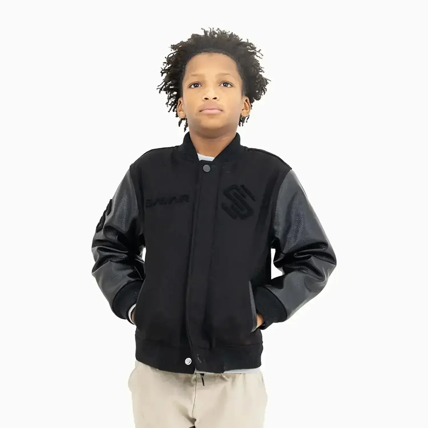 Kid's Circle Wool Varsity Jacket