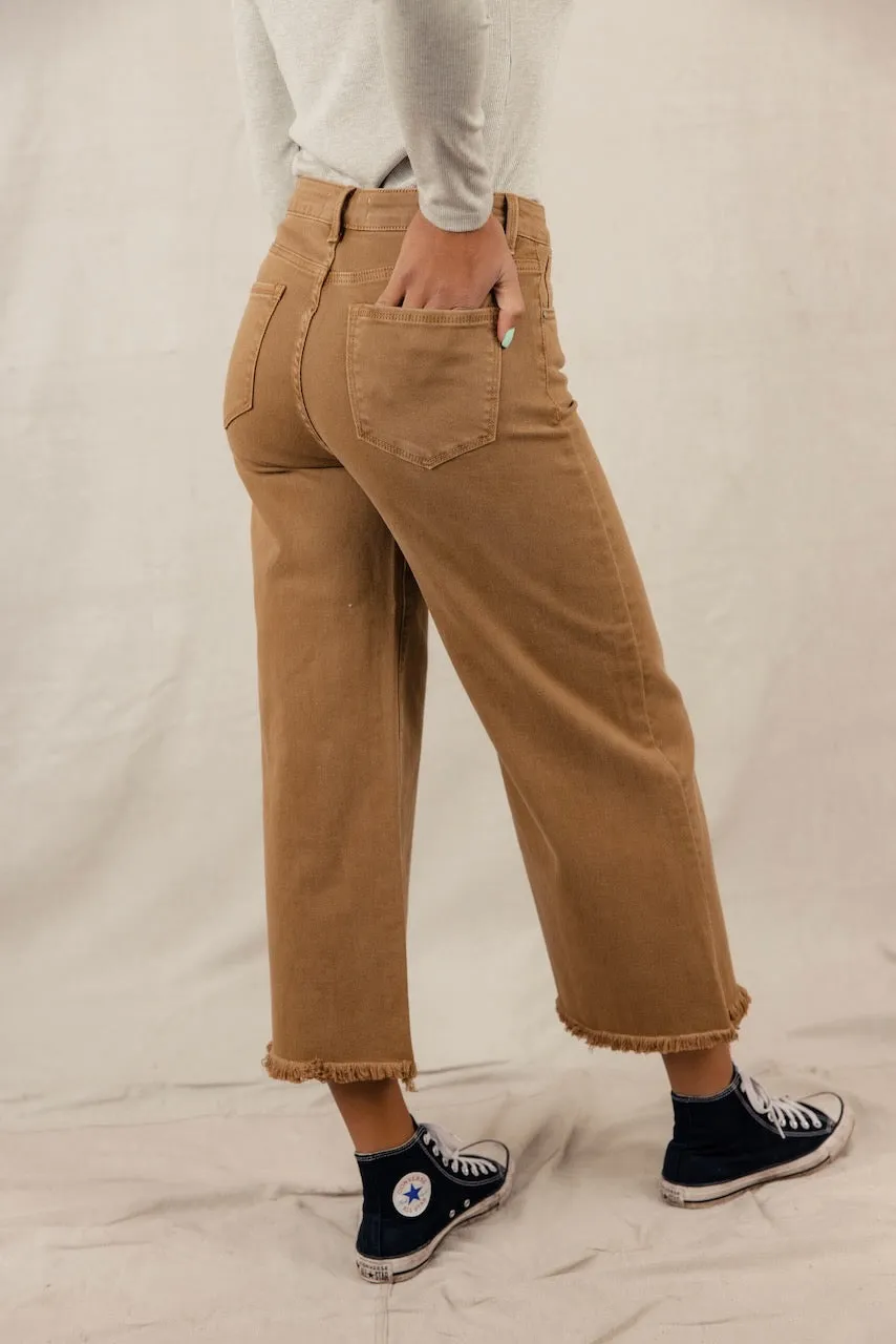 Laurie High Rise Raw Edge Pants