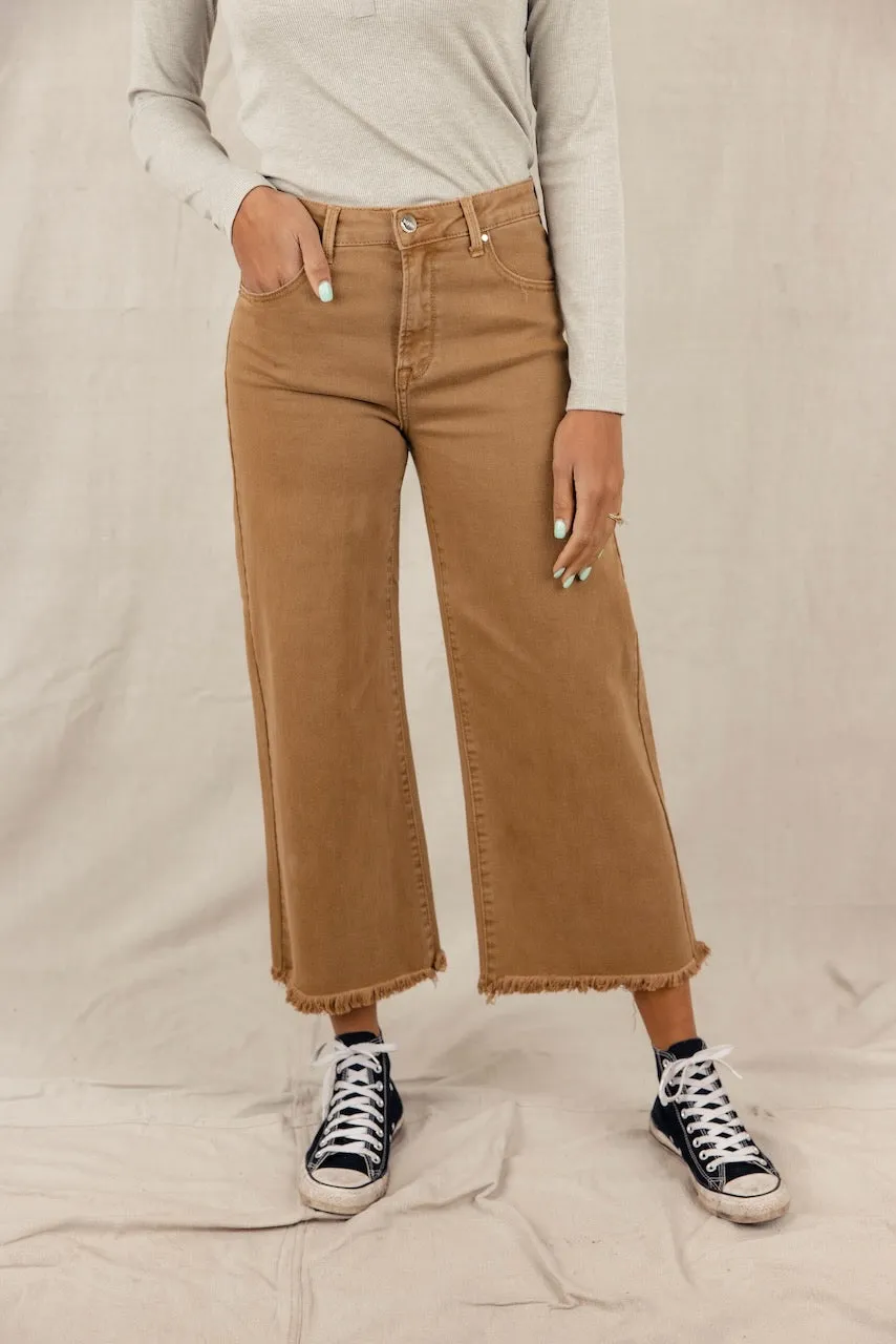 Laurie High Rise Raw Edge Pants