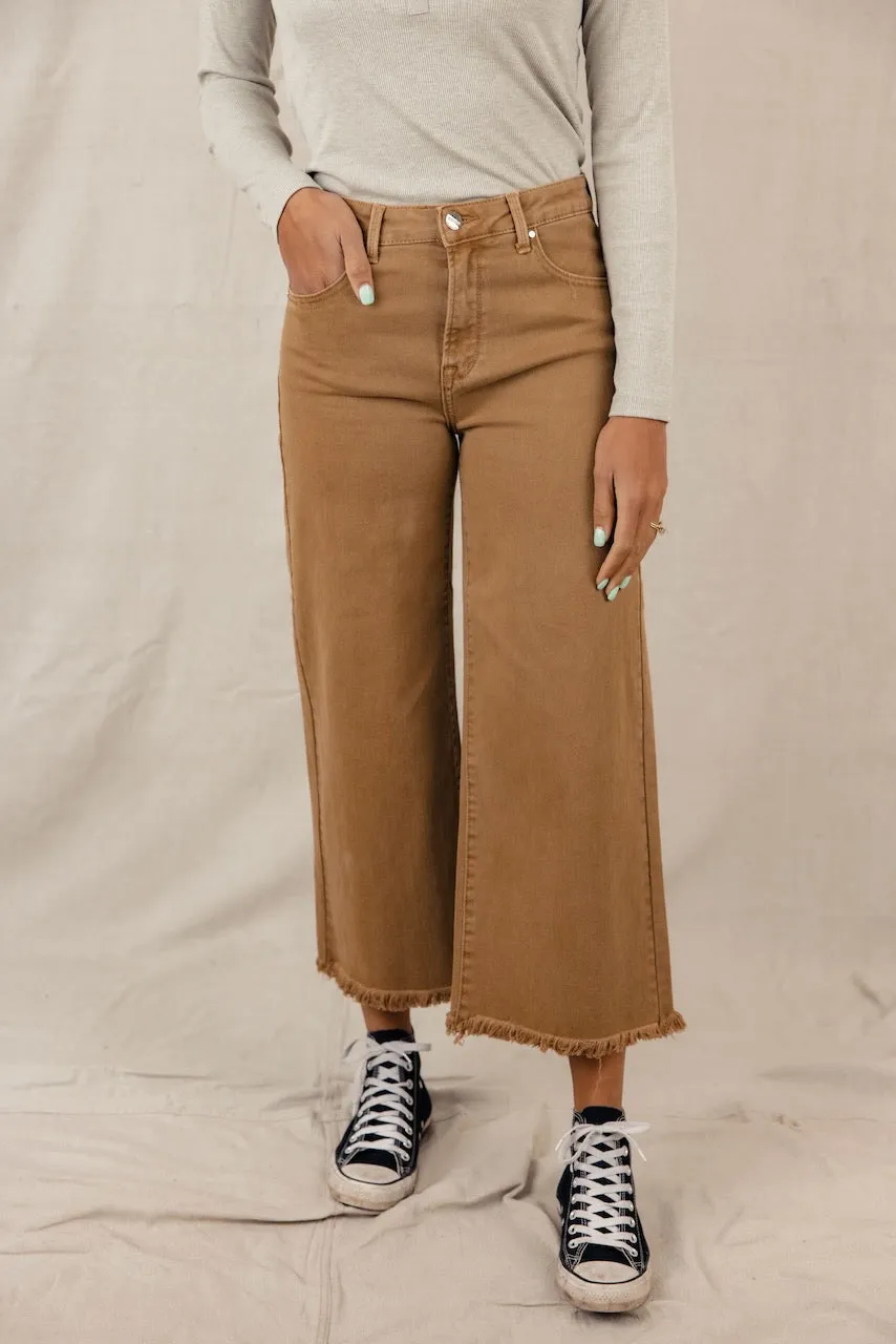 Laurie High Rise Raw Edge Pants