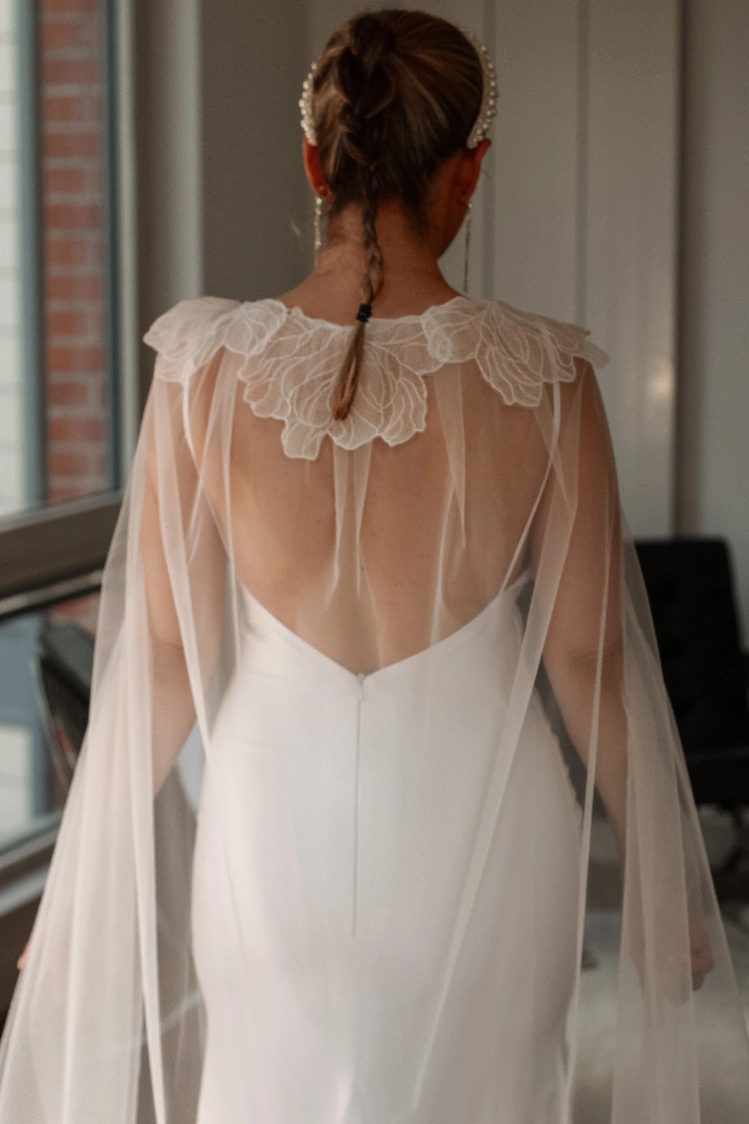 Lulu - Luxury Tulle Wedding Cape