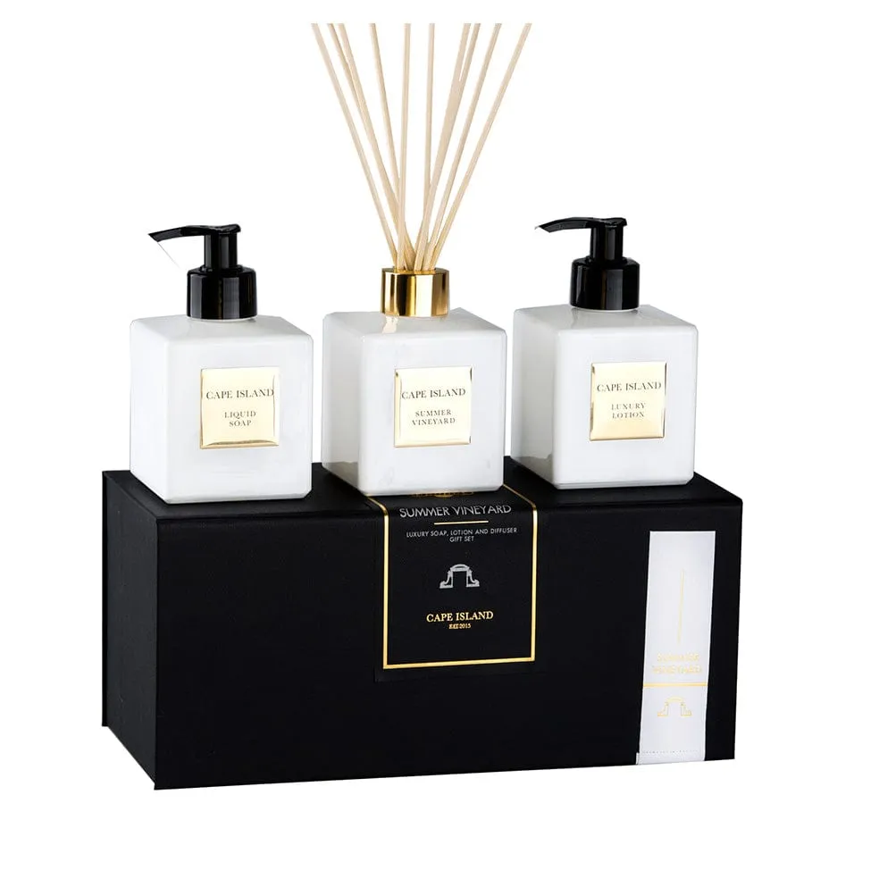 Luxury Boxed Gift Set | Soap, Lotion & Fragrance Diffuser