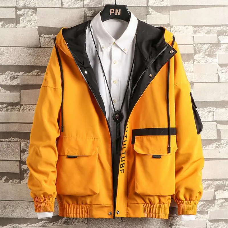 Men's Autumn Windbreaker With Big Pockets