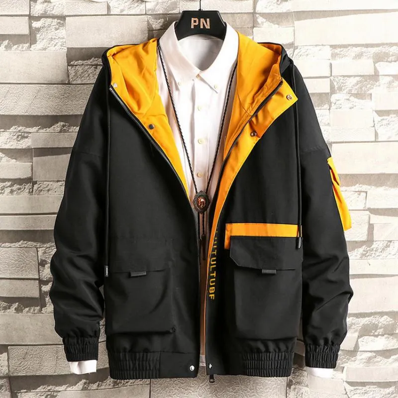 Men's Autumn Windbreaker With Big Pockets