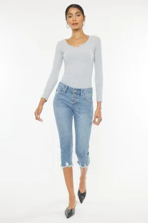 Mid Rise Capri Jeans - Kan Can USA