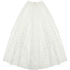 Mimi & Lula White tulle cape