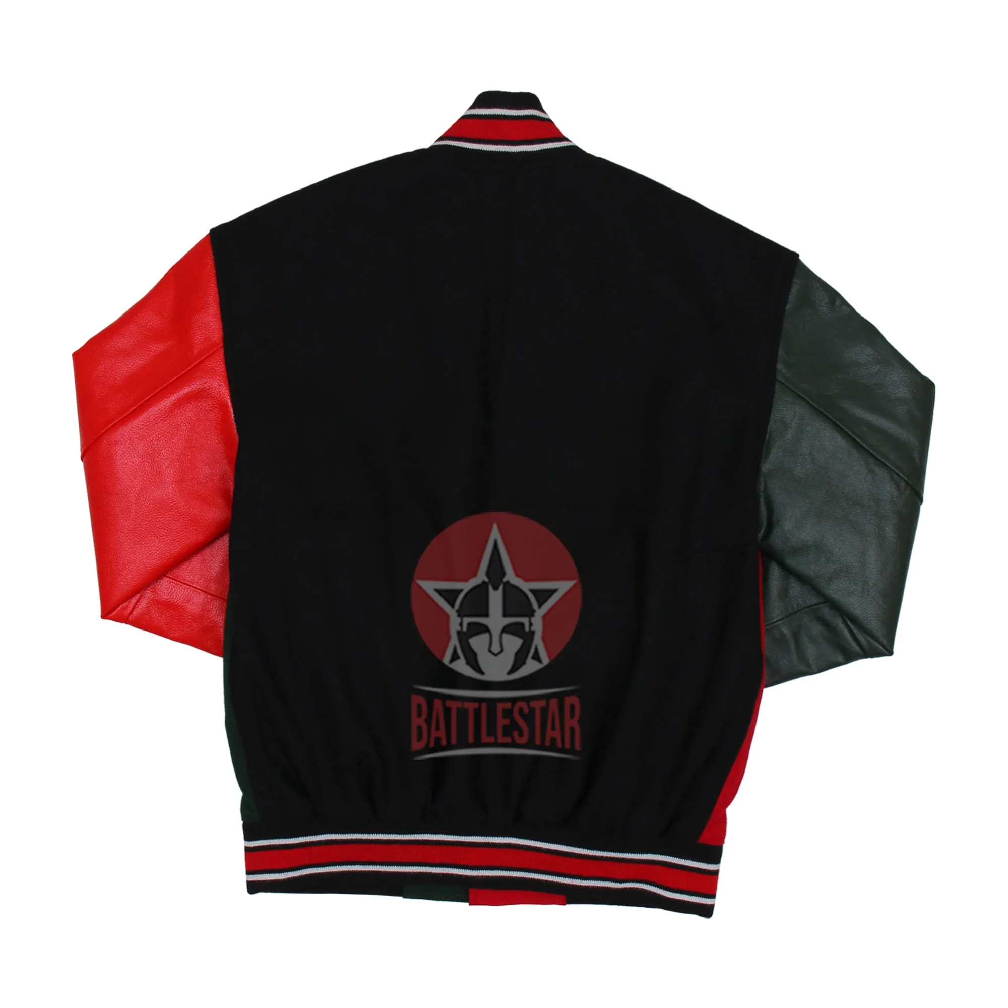 Multi Color Wool Leather Varsity Baseball Letterman Jacket