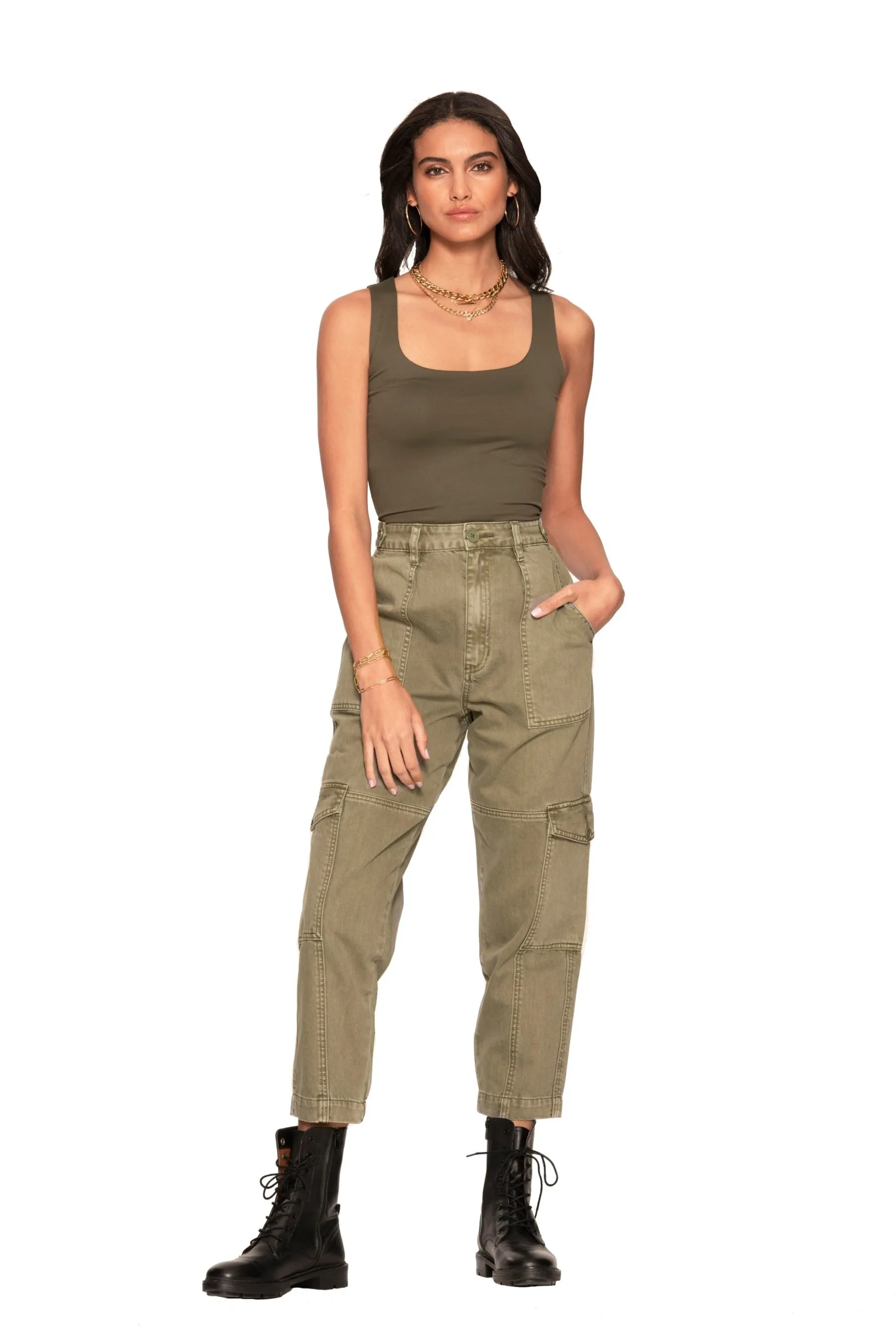 On Duty Cargo Utility Pant in Olive