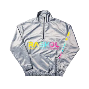 RASKOL Athletic Windbreaker Jacket (Silver)