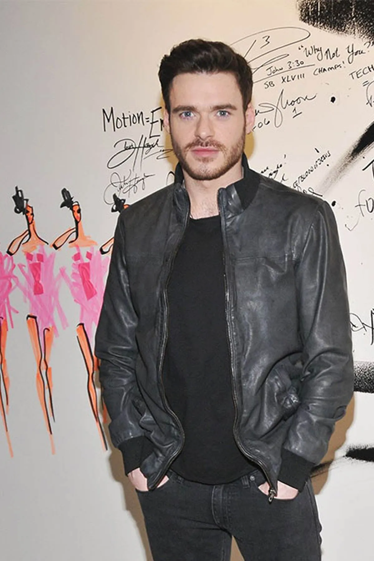 Richard Madden Leather Jacket For Men