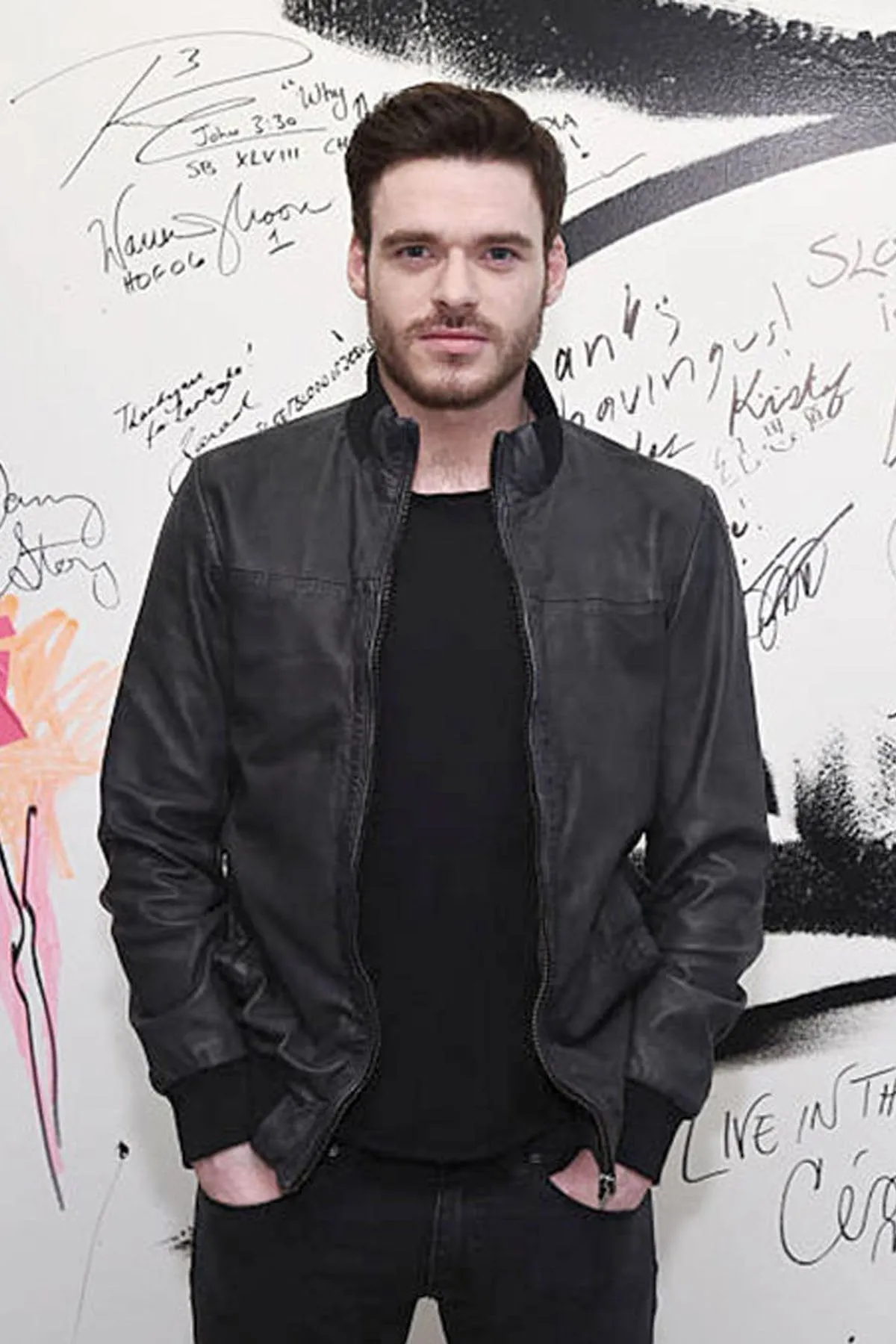 Richard Madden Leather Jacket For Men