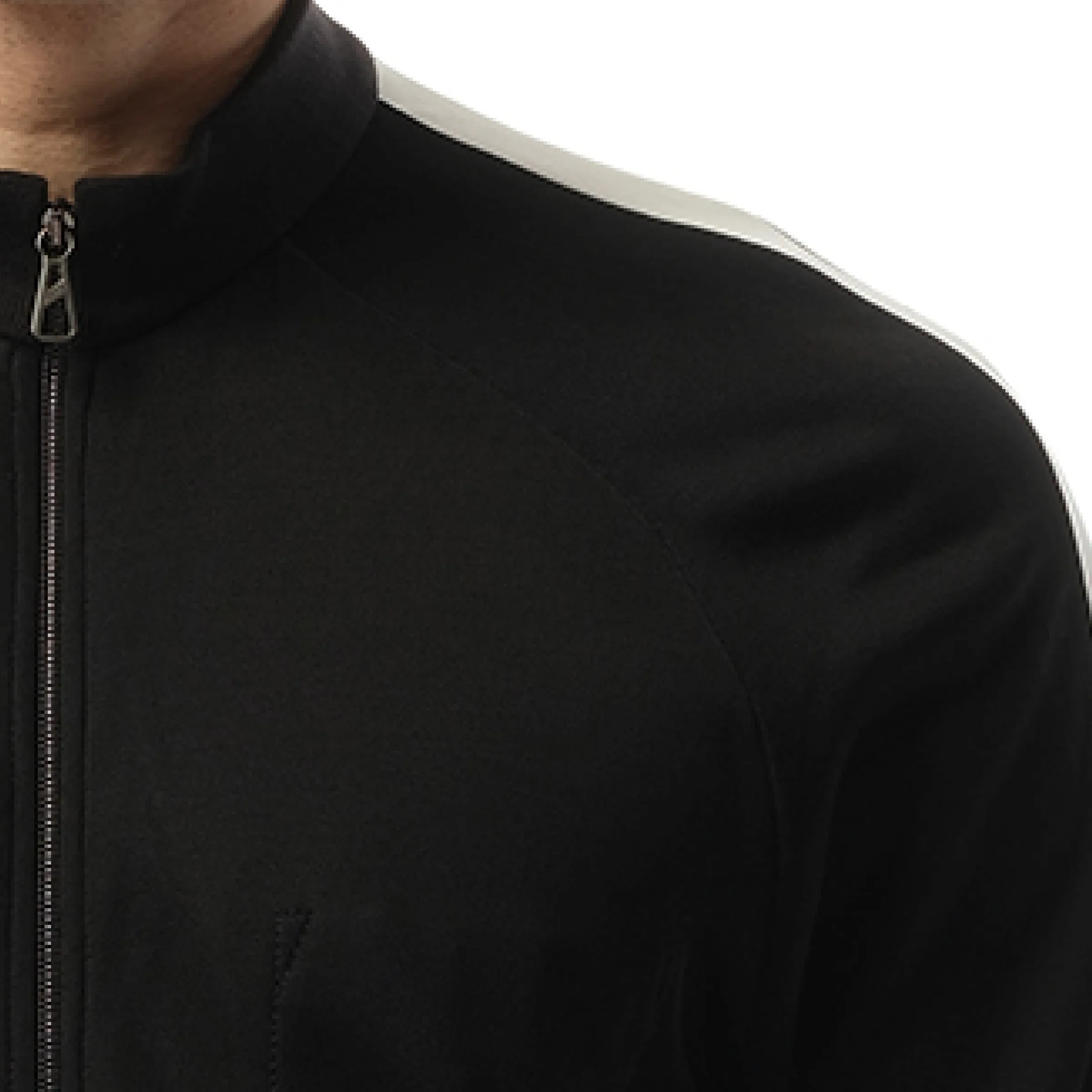 Satin Technical Jacket in Black