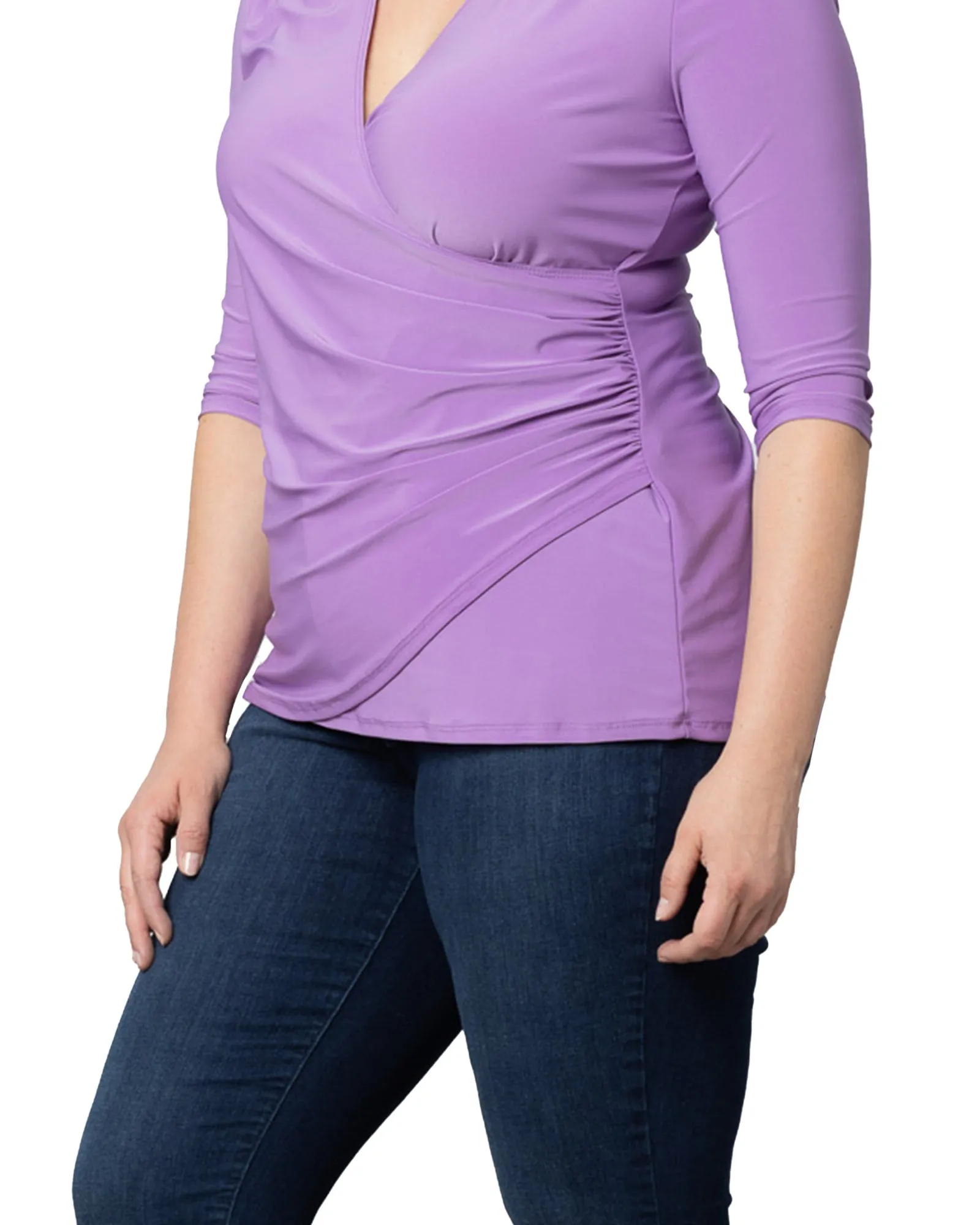 Shanna Faux-Wrap Top | LAVENDER FIELDS