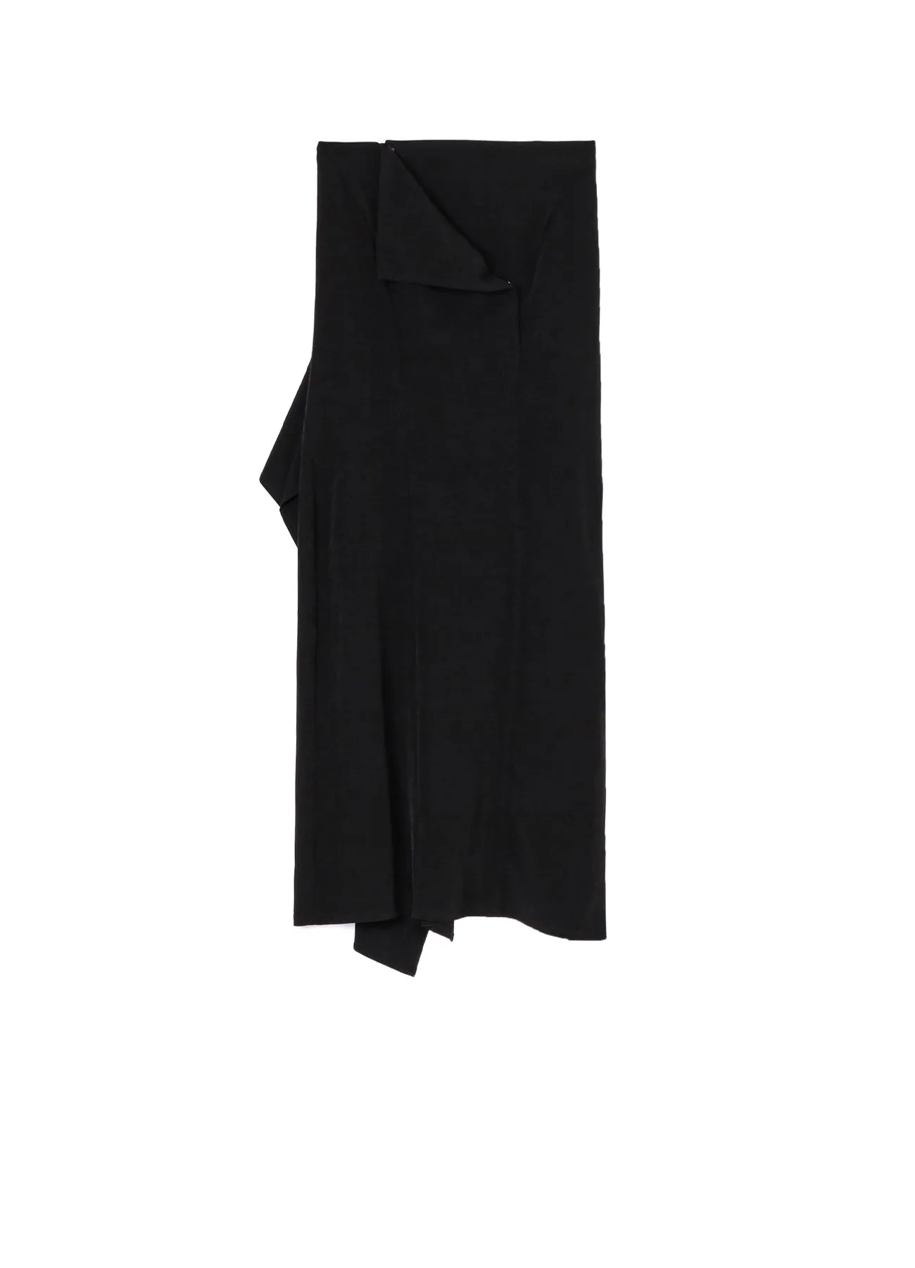 TA/PE CREPE DE CHINE B DRAPED HIGH-WAIST SKIRT