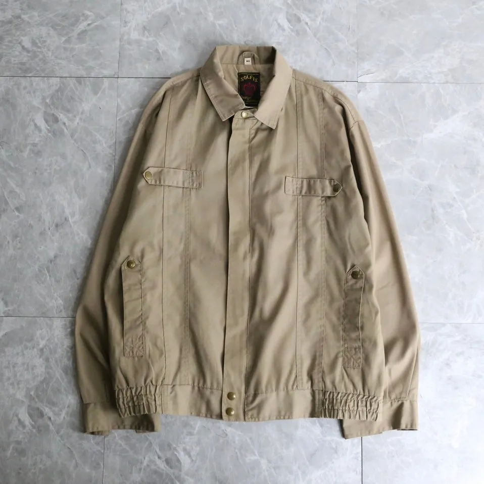 thin beige blouson