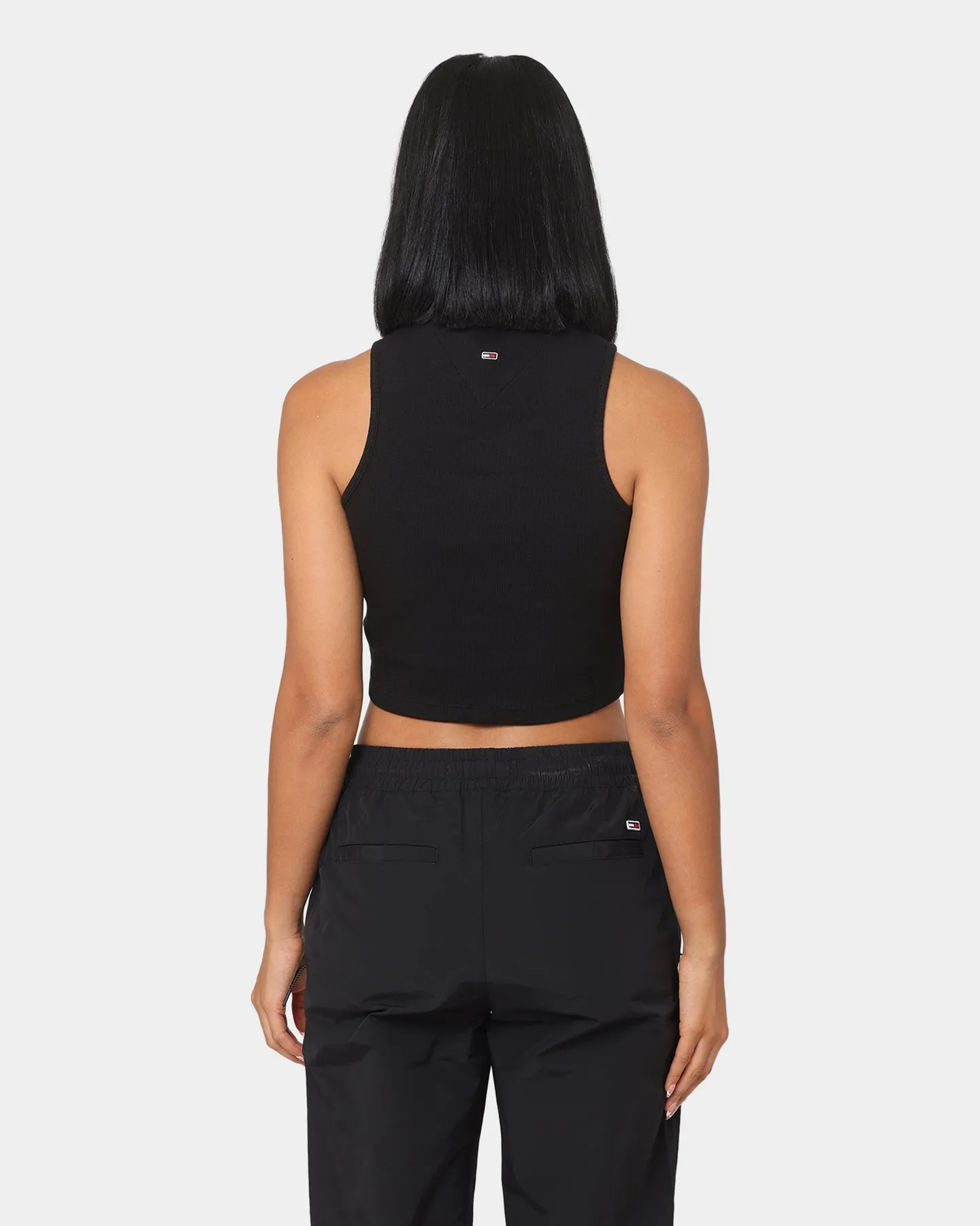 Tommy Jeans Women's Tiny Tommy 1 Crop Tank Black