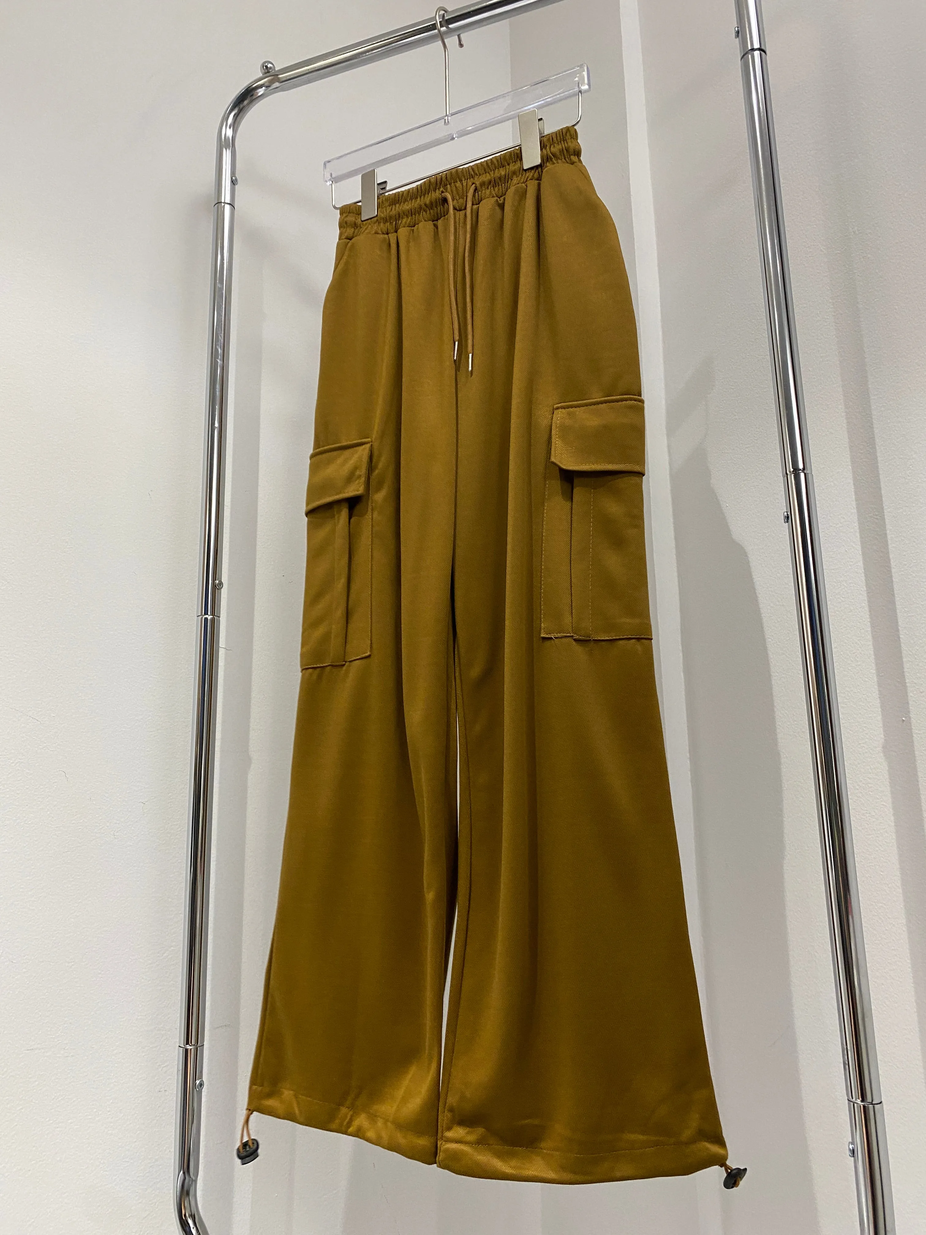 Wide Leg Baggy Sweatpants - Chestnut